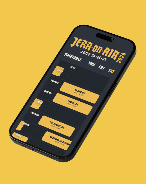 Festivalsite voor Jera On Air